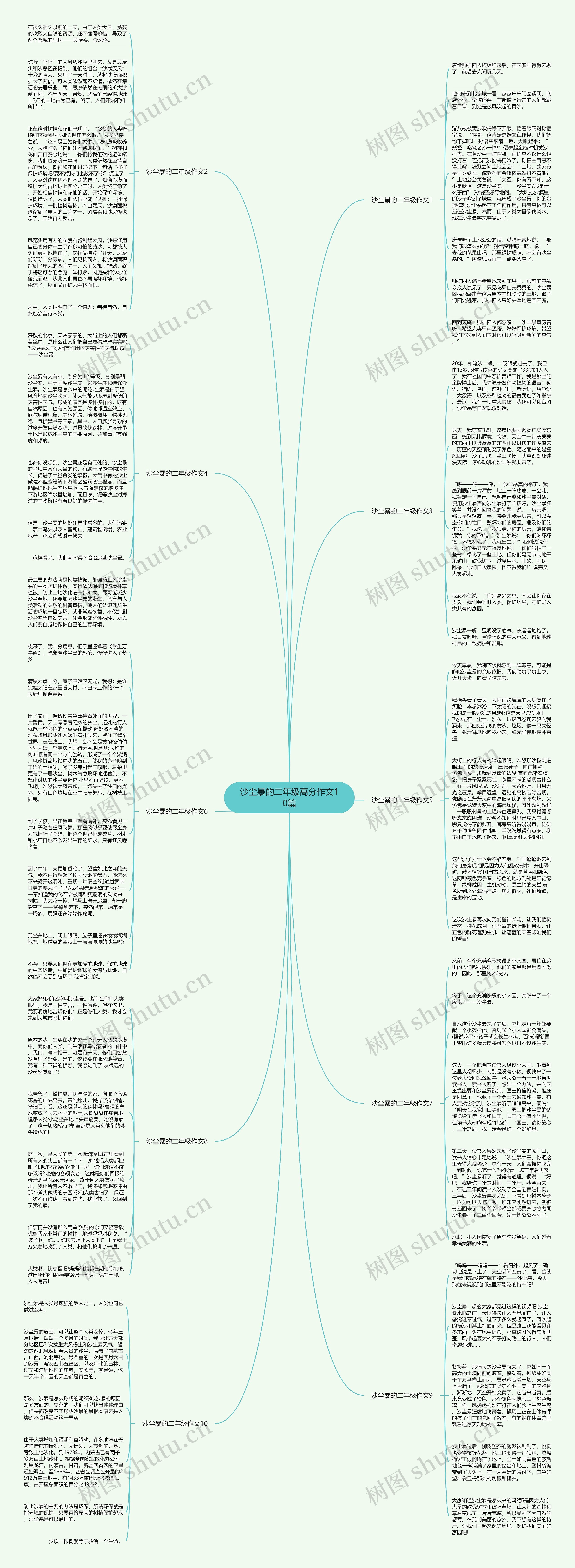 沙尘暴的二年级高分作文10篇