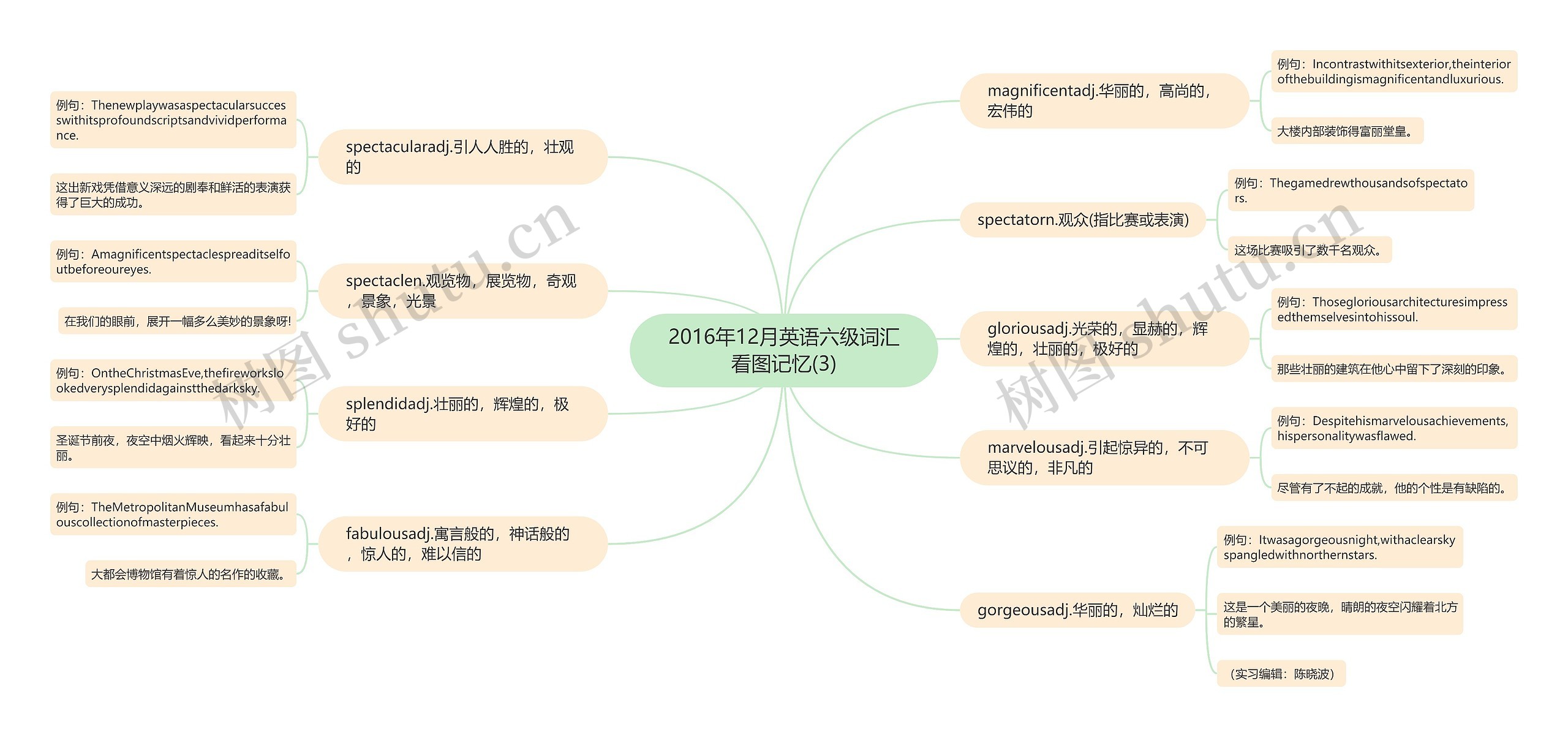 2016年12月英语六级词汇看图记忆(3)思维导图