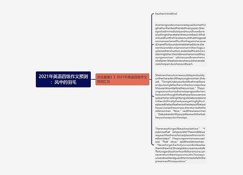 2021年英语四级作文预测：风中的羽毛