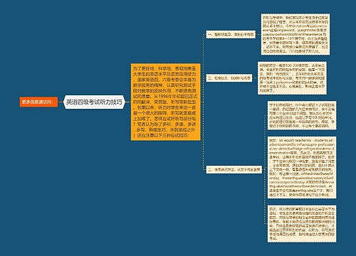 英语四级考试听力技巧