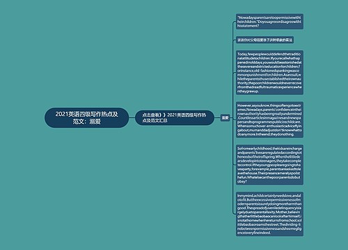 2021英语四级写作热点及范文：溺爱