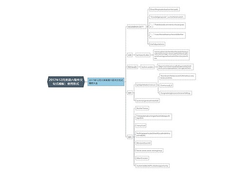 2017年12月英语六级作文句式模板：使用形式