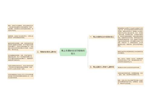 海上交通安全法对船舶的定义