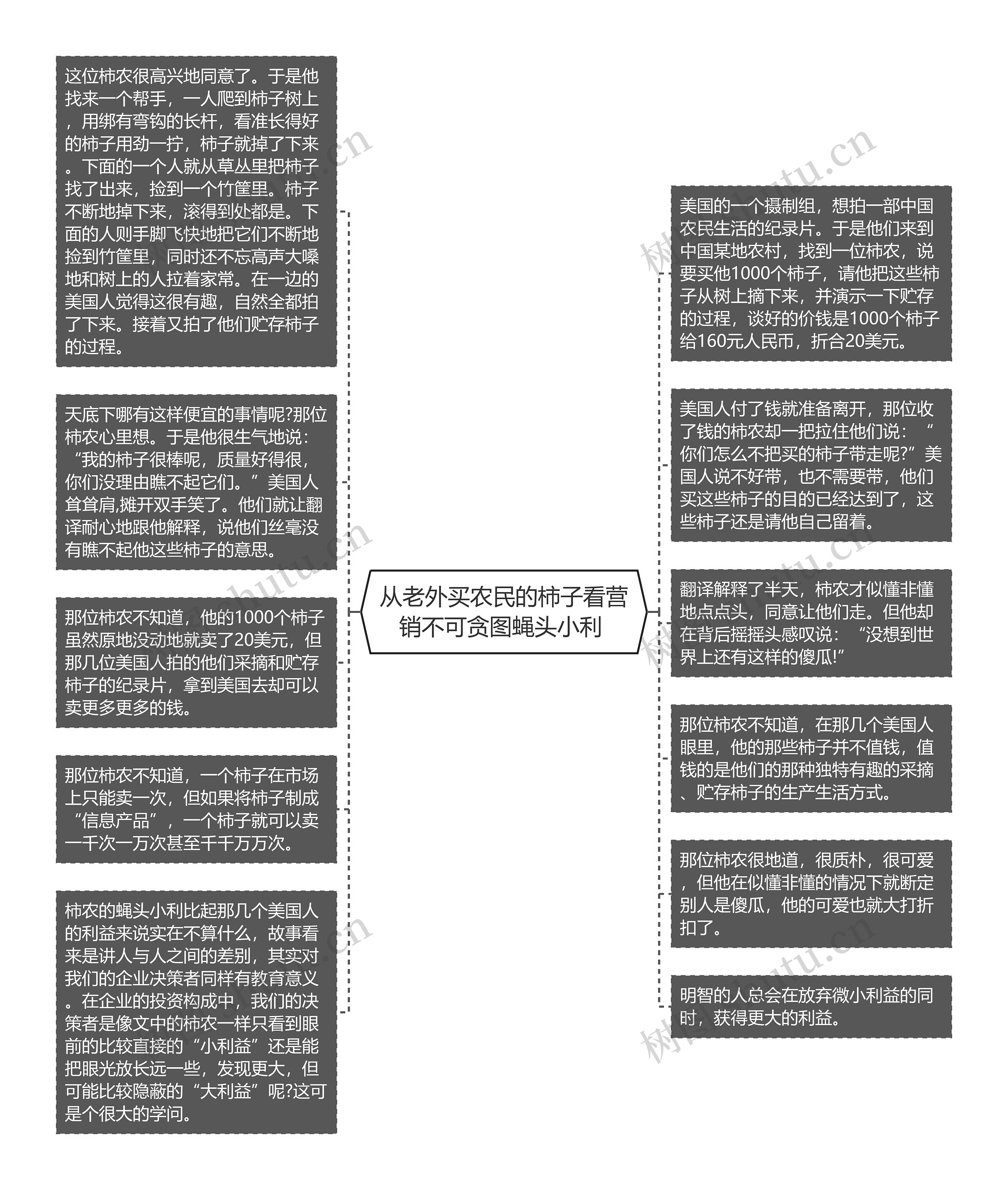 从老外买农民的柿子看营销不可贪图蝇头小利 