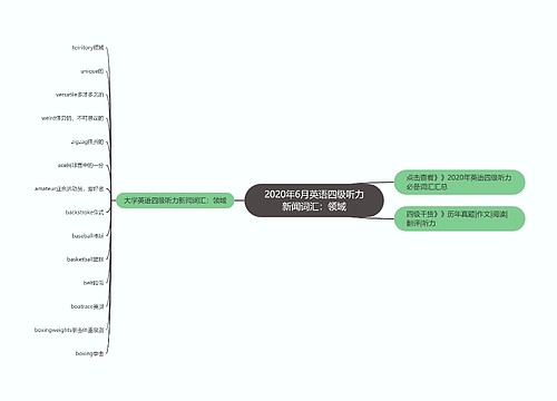 2020年6月英语四级听力新闻词汇：领域