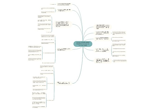 2022年12月英语六级语法用法辨析之more than 与 less than 的用法