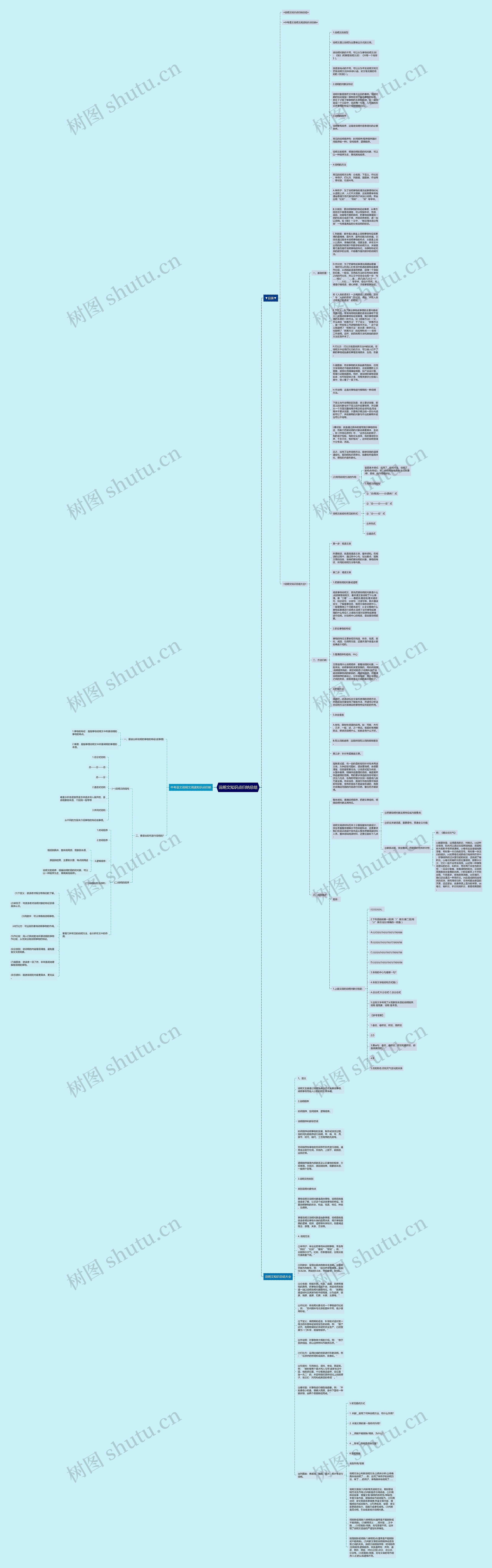 说明文知识点归纳总结思维导图