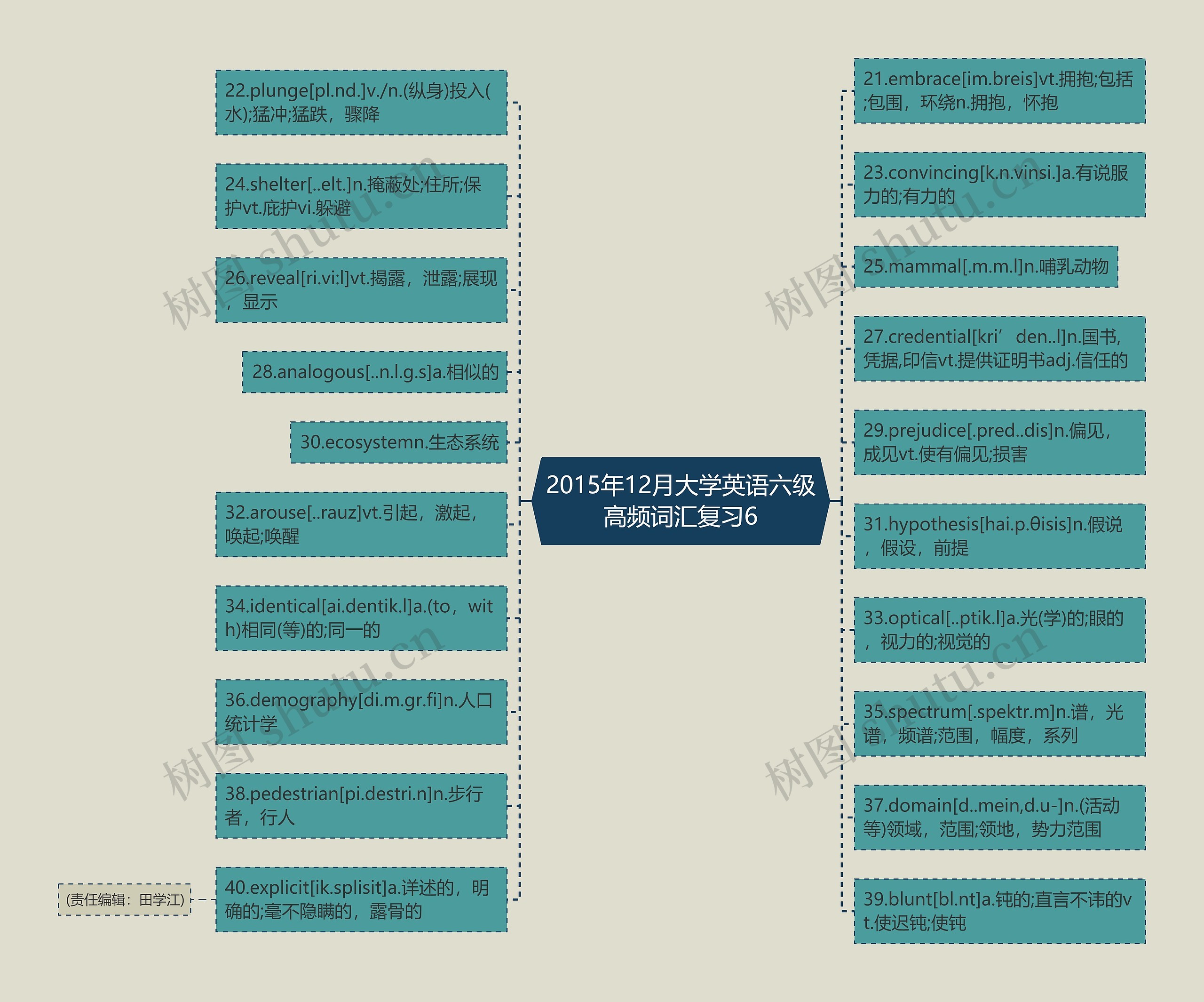 2015年12月大学英语六级高频词汇复习6