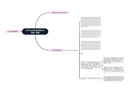 2021年6月英语四级作文预测：跳槽