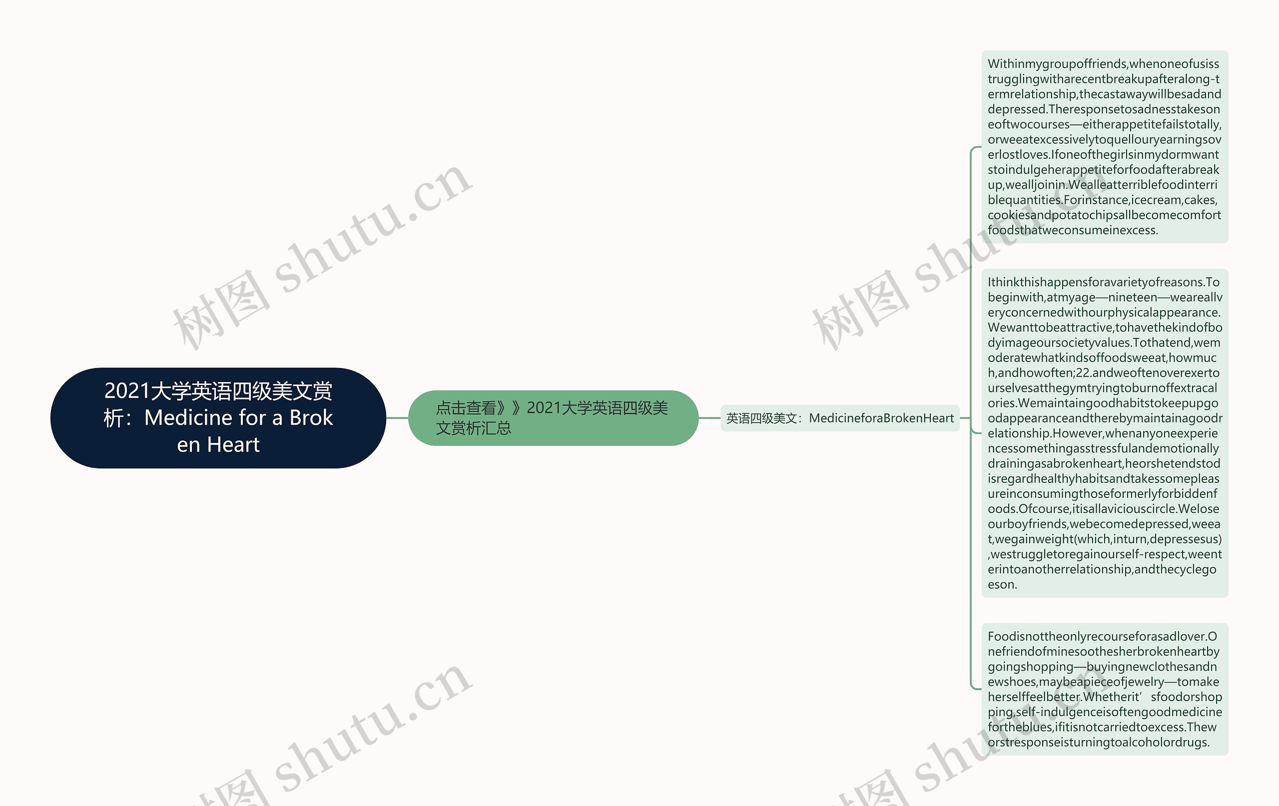 2021大学英语四级美文赏析：Medicine for a Broken Heart