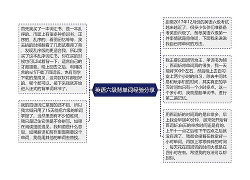 英语六级背单词经验分享