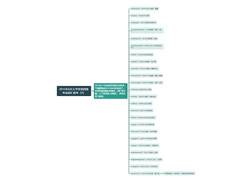 2015年6月大学英语四级考试词汇备考（4）