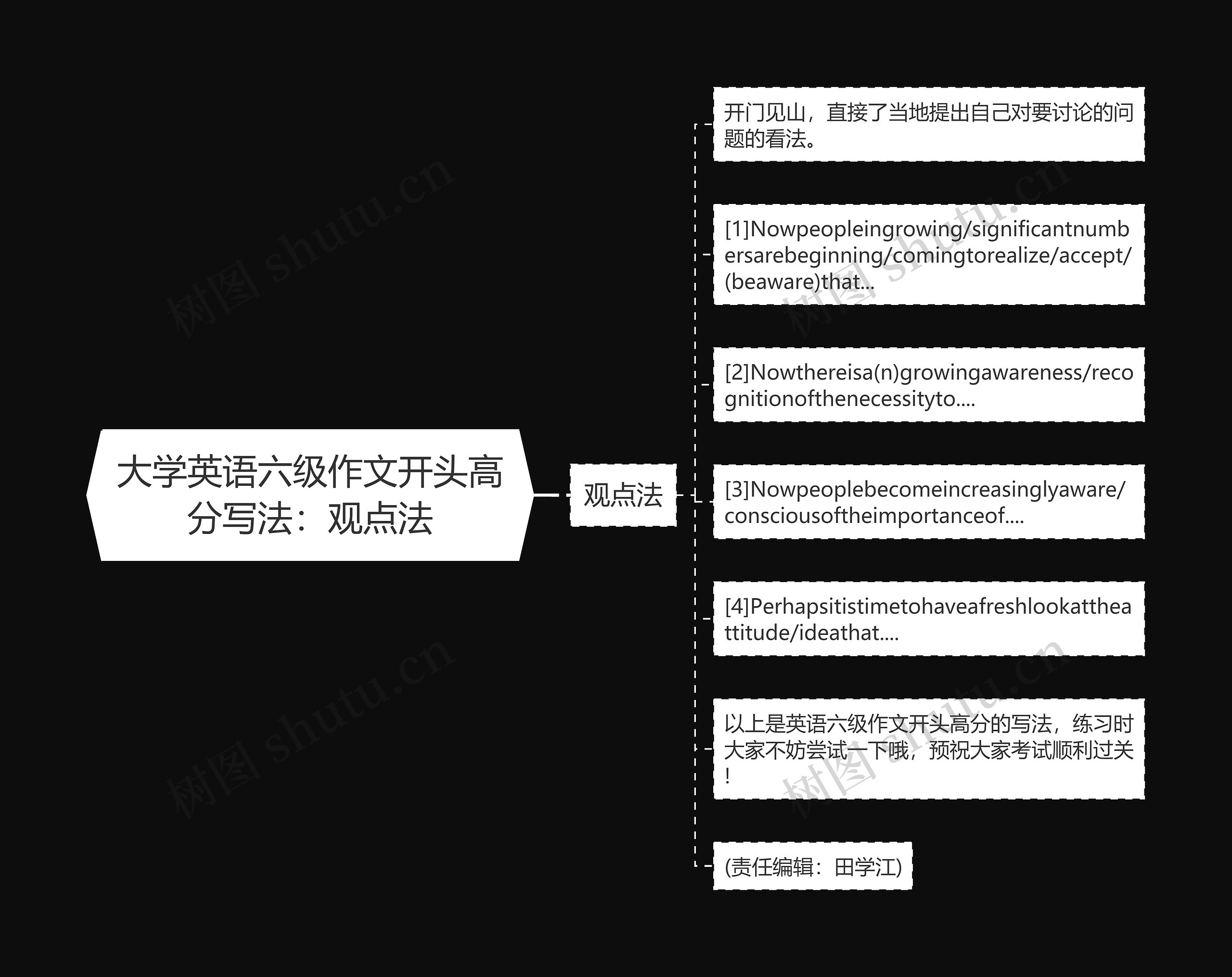 大学英语六级作文开头高分写法：观点法