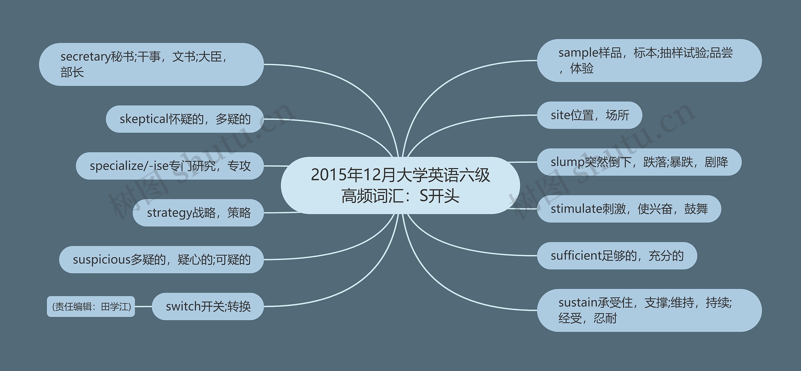 2015年12月大学英语六级高频词汇：S开头