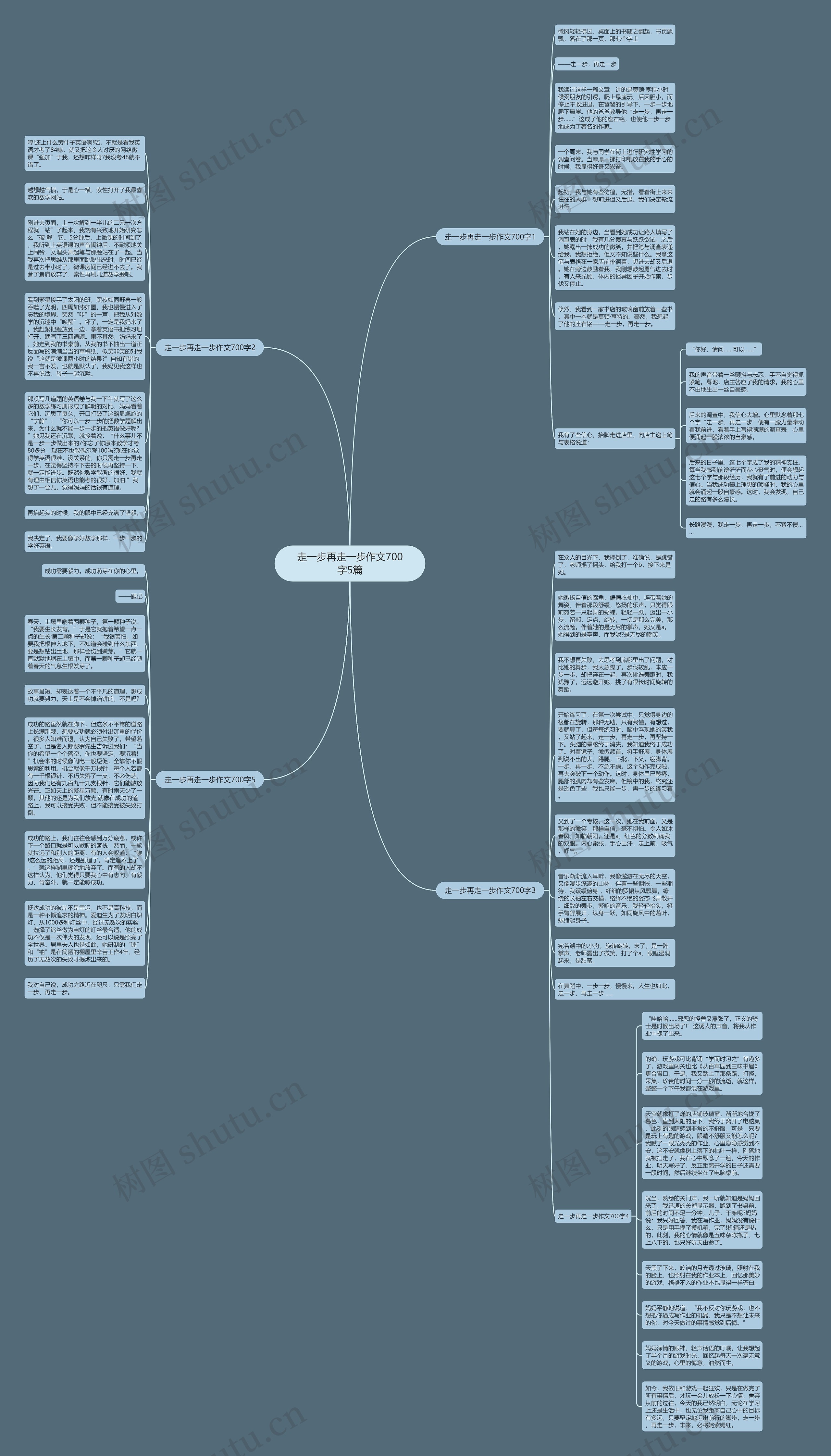 走一步再走一步作文700字5篇思维导图