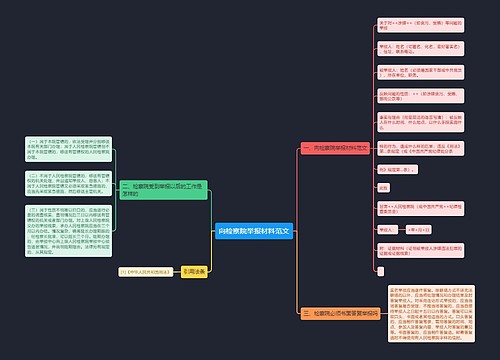 向检察院举报材料范文