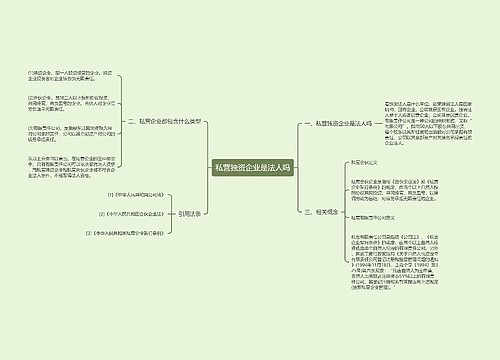私营独资企业是法人吗 私营独资企业是法人吗