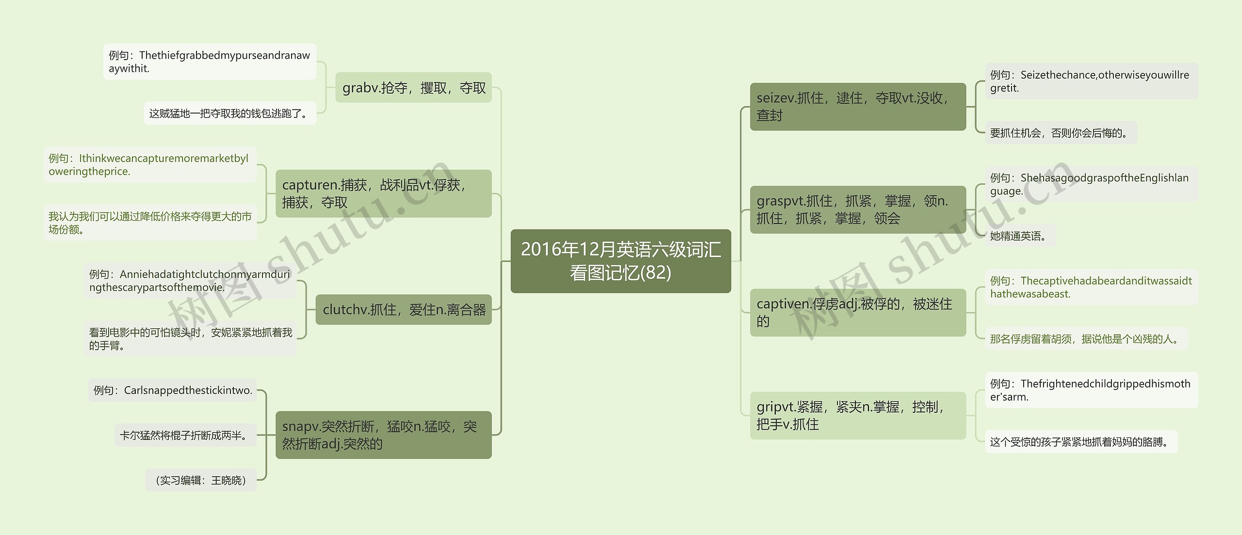 2016年12月英语六级词汇看图记忆(82)思维导图