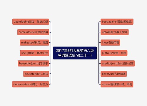 2017年6月大学英语六级单词短语复习(二十一)