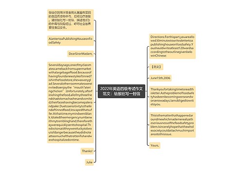 2022年英语四级考试作文范文：给报社写一封信