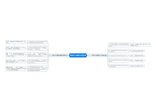 四级作文模板万能句型