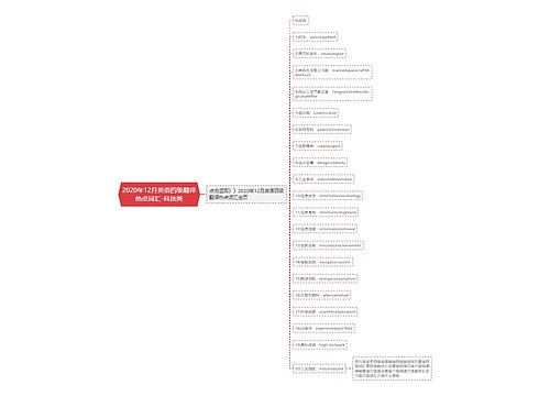 2020年12月英语四级翻译热点词汇-科技类