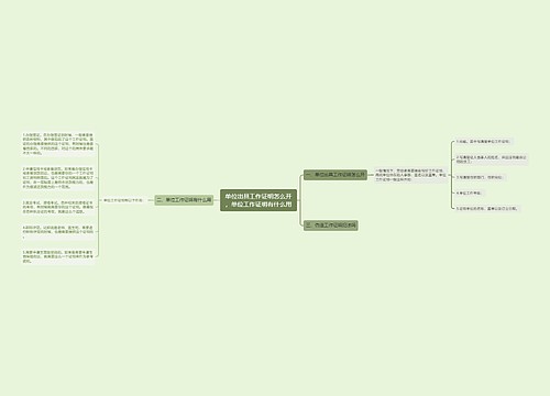 单位出具工作证明怎么开，单位工作证明有什么用