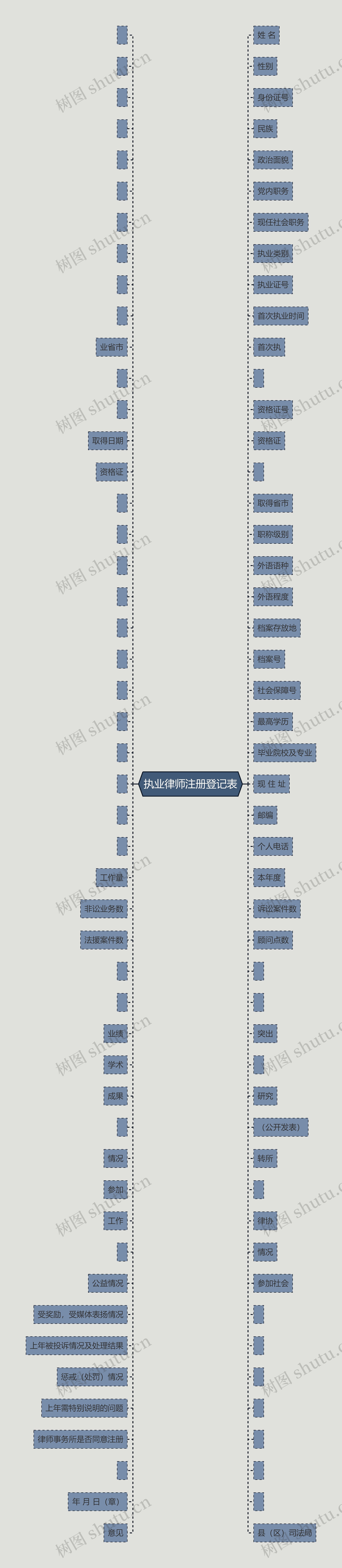 执业律师注册登记表