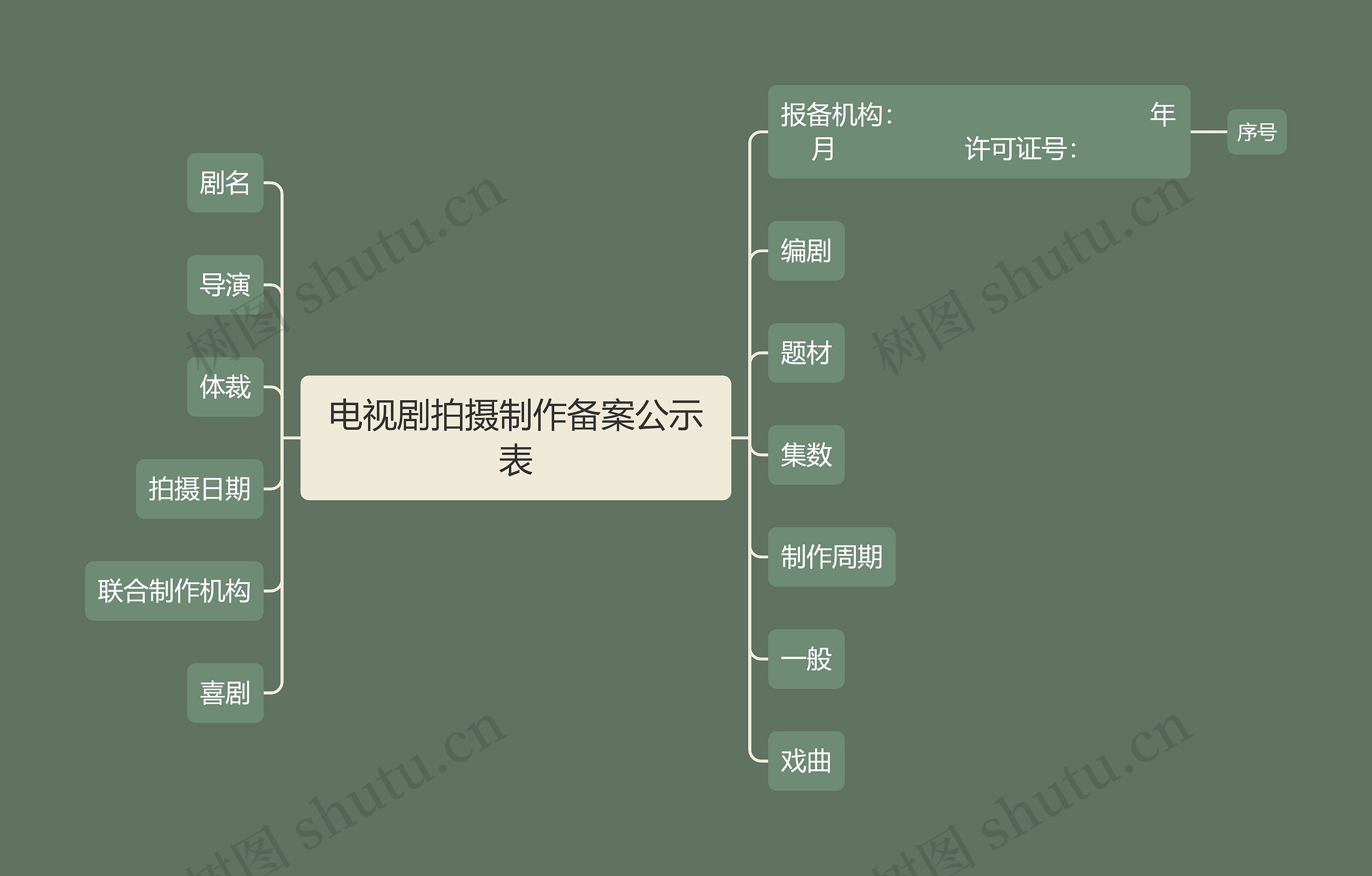 电视剧拍摄制作备案公示表