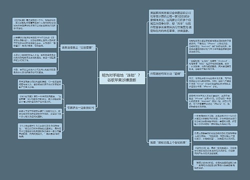 明为对手暗地“连锁”？ 谷歌苹果涉嫌垄断 