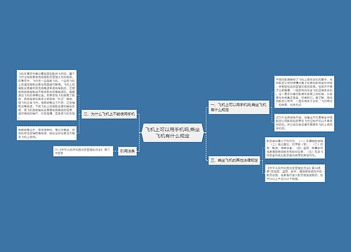 飞机上可以用手机吗,乘坐飞机有什么规定