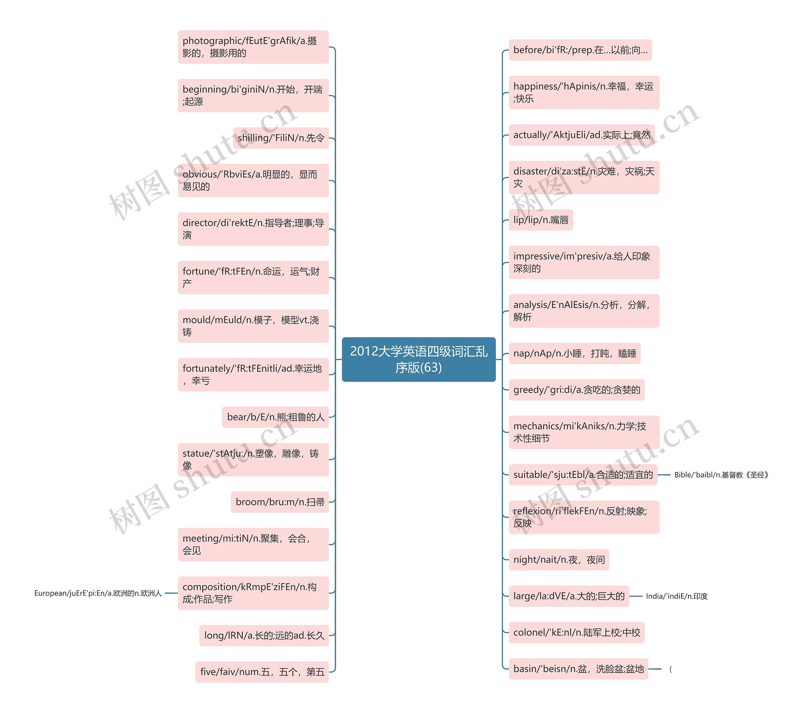 2012大学英语四级词汇乱序版(63) 2012大学英语四级词汇乱序版(63)