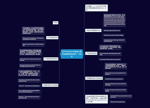 2022年6月大学英语六级考试基础语法知识：不定式