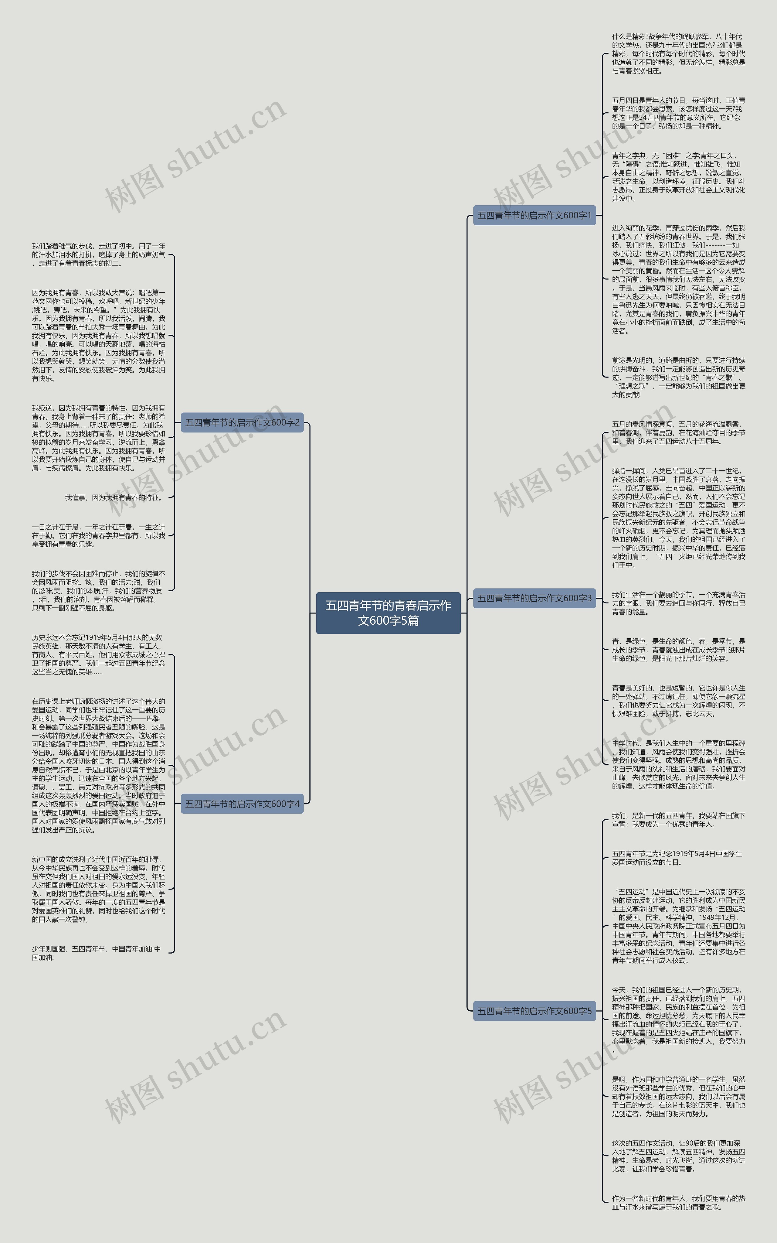 五四青年节的青春启示作文600字5篇