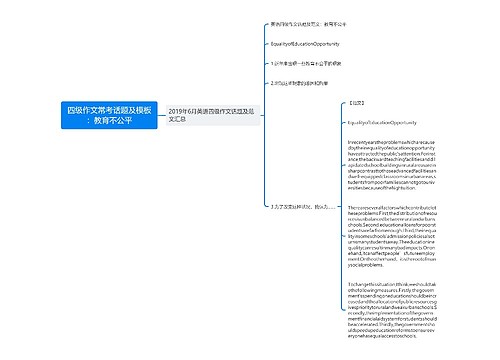 四级作文常考话题及模板：教育不公平