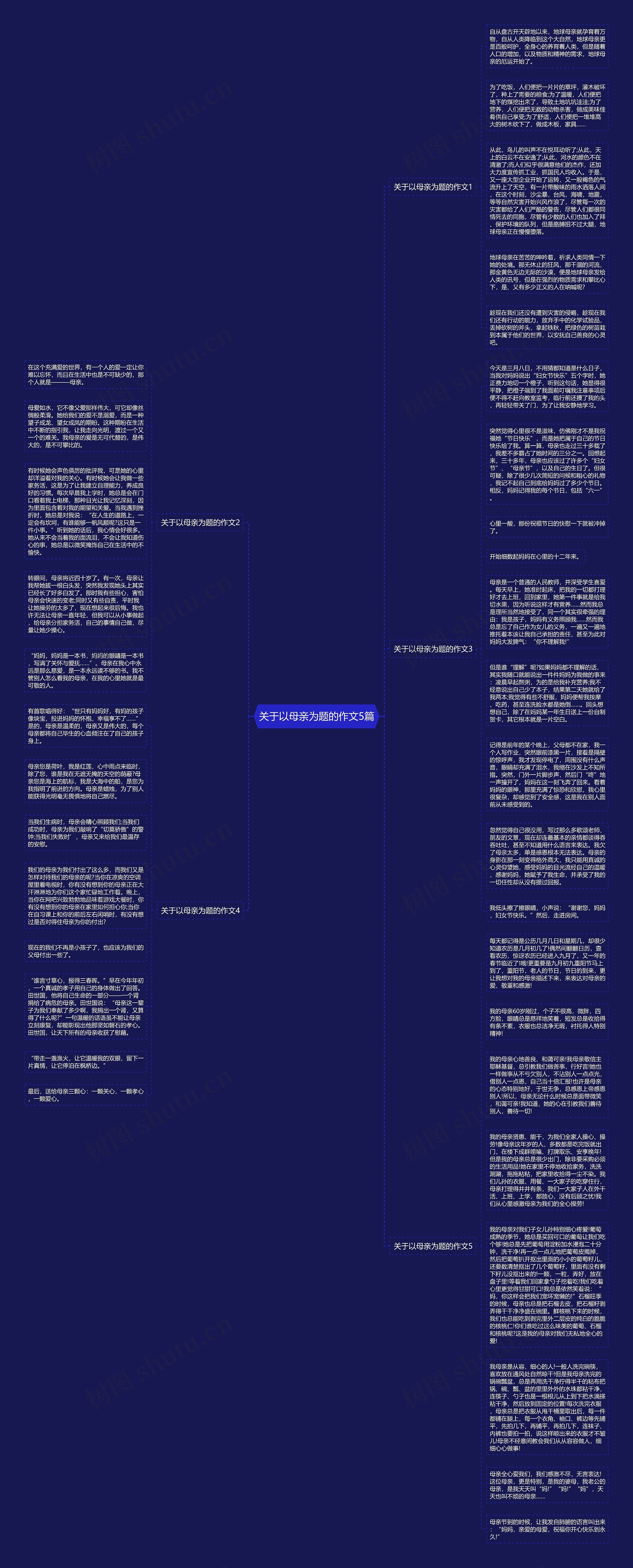关于以母亲为题的作文5篇