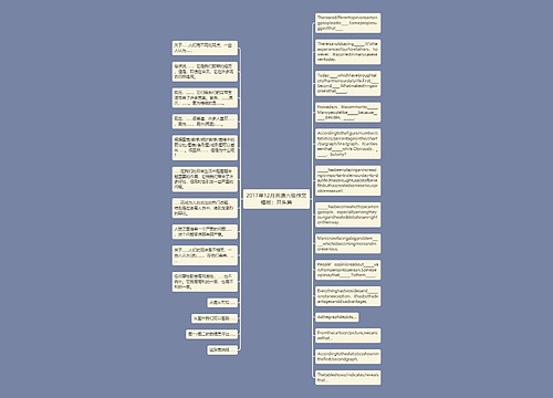 2017年12月英语六级作文模板：开头篇