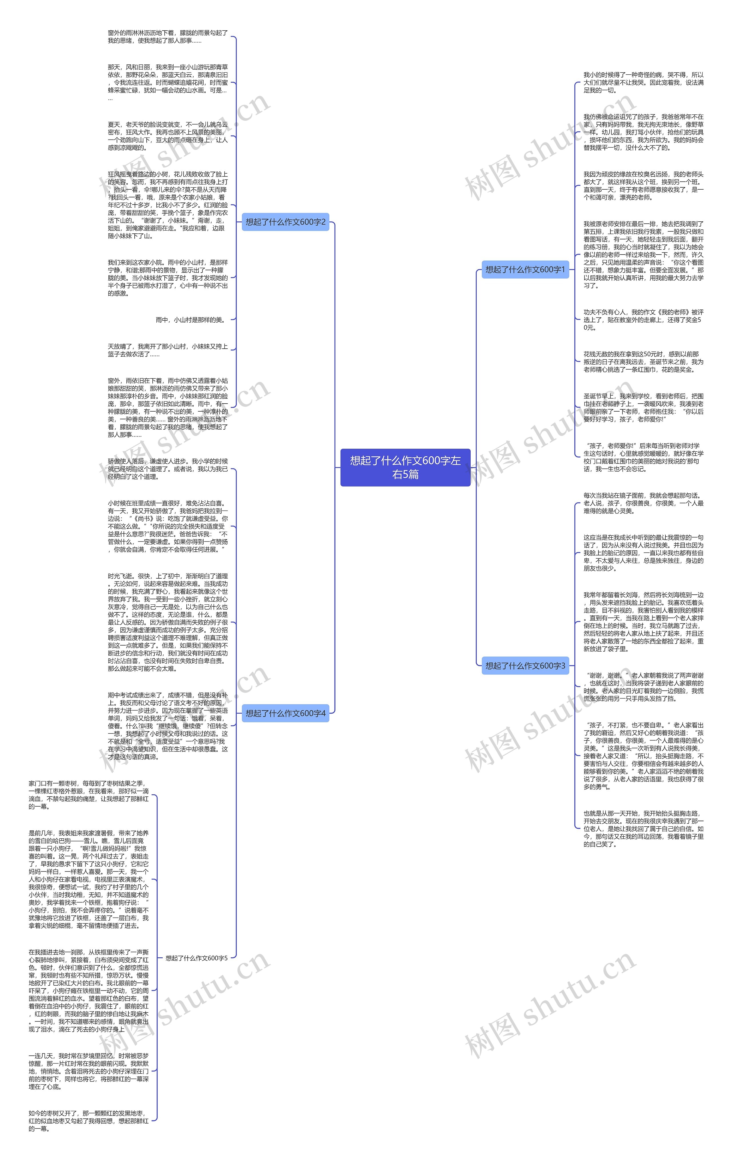 想起了什么作文600字左右5篇