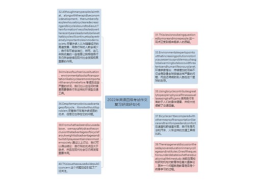 2022年英语四级考试作文复习好词好句(4)