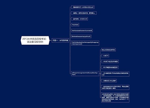 2013大学英语四级考试：语法复习指导04