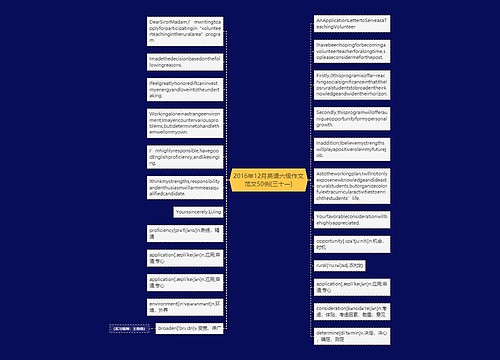 2016年12月英语六级作文范文50例(三十一)