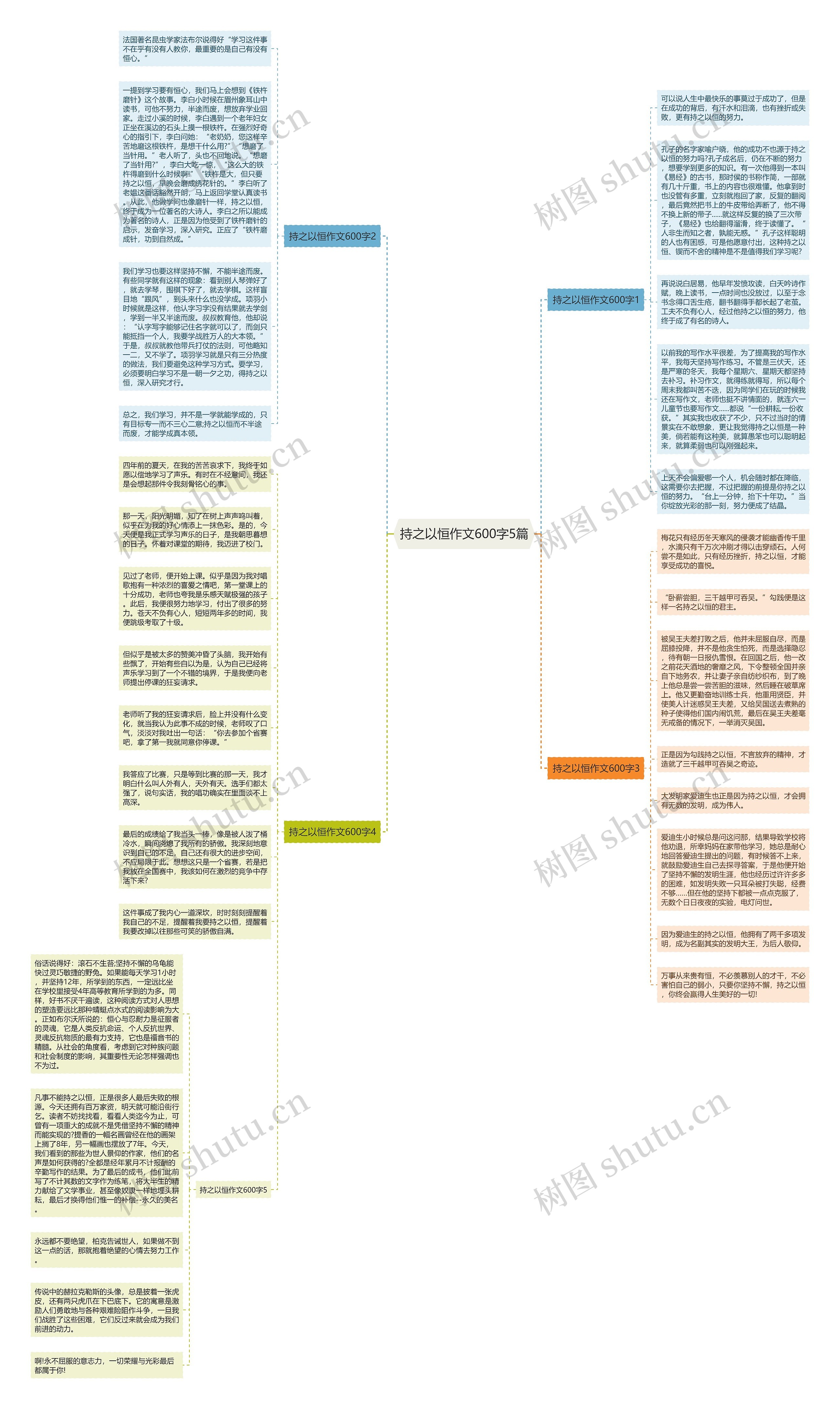 持之以恒作文600字5篇