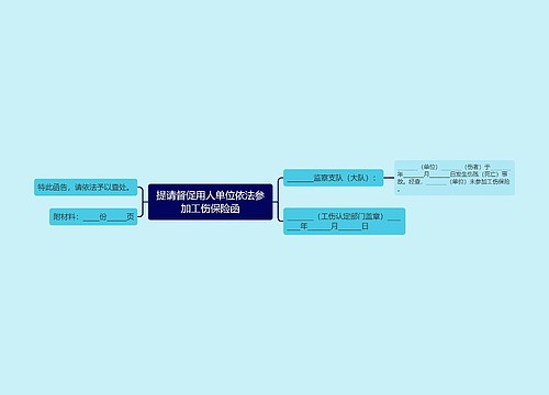 提请督促用人单位依法参加工伤保险函