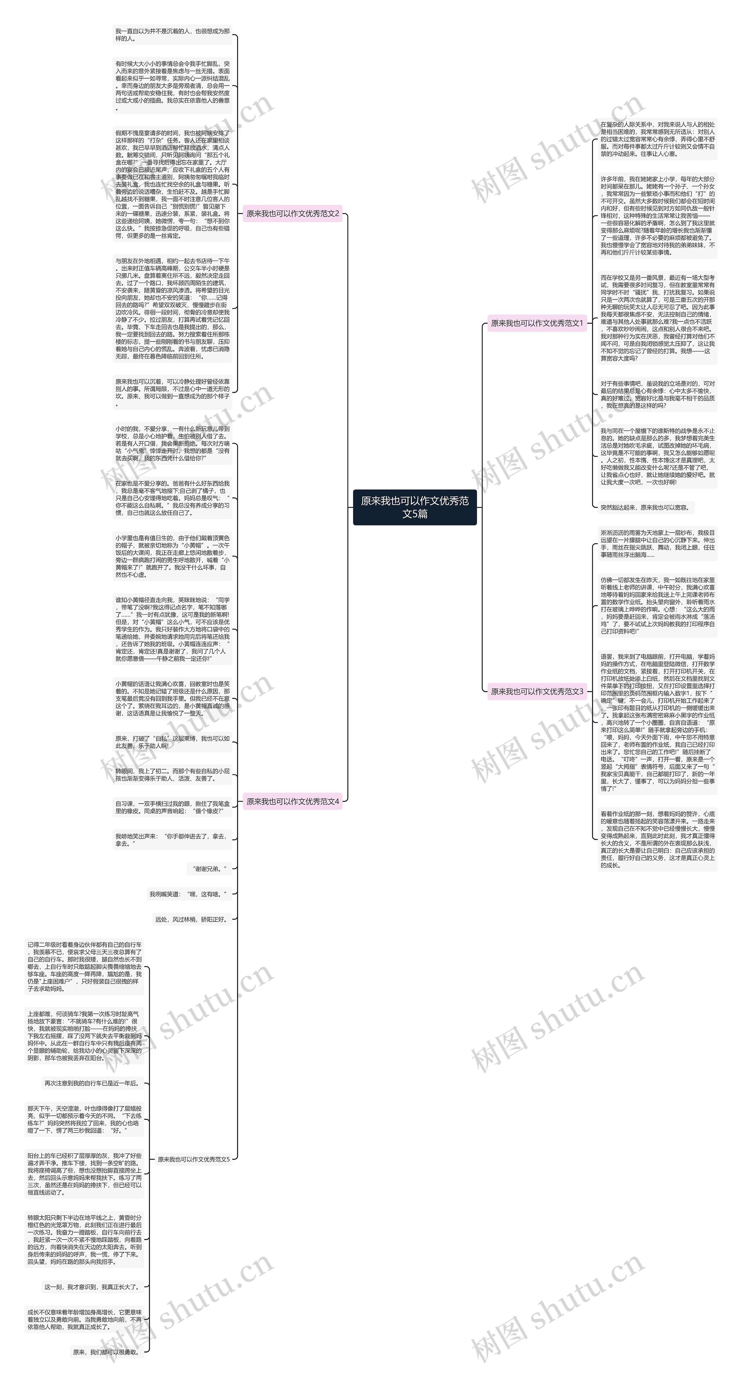 原来我也可以作文优秀范文5篇思维导图