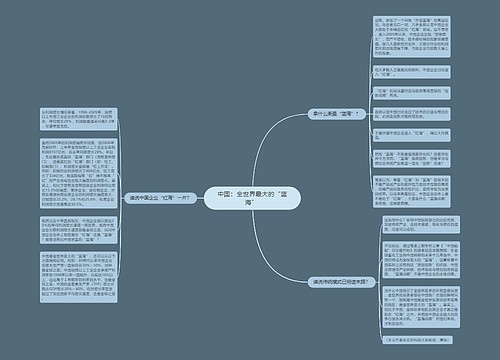 中国：全世界最大的“蓝海” 