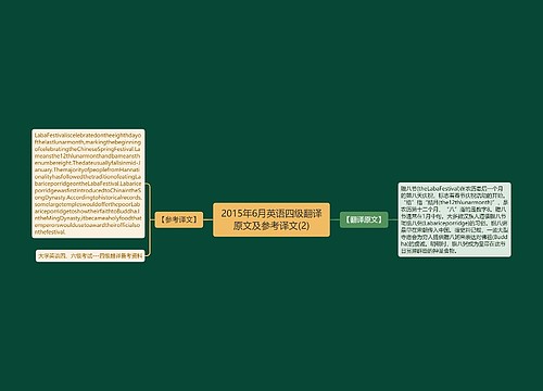 2015年6月英语四级翻译原文及参考译文(2)