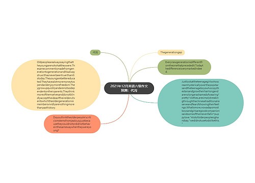 2021年12月英语六级作文预测：代沟