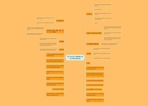 2019年6月大学英语六级作文常见9类句型