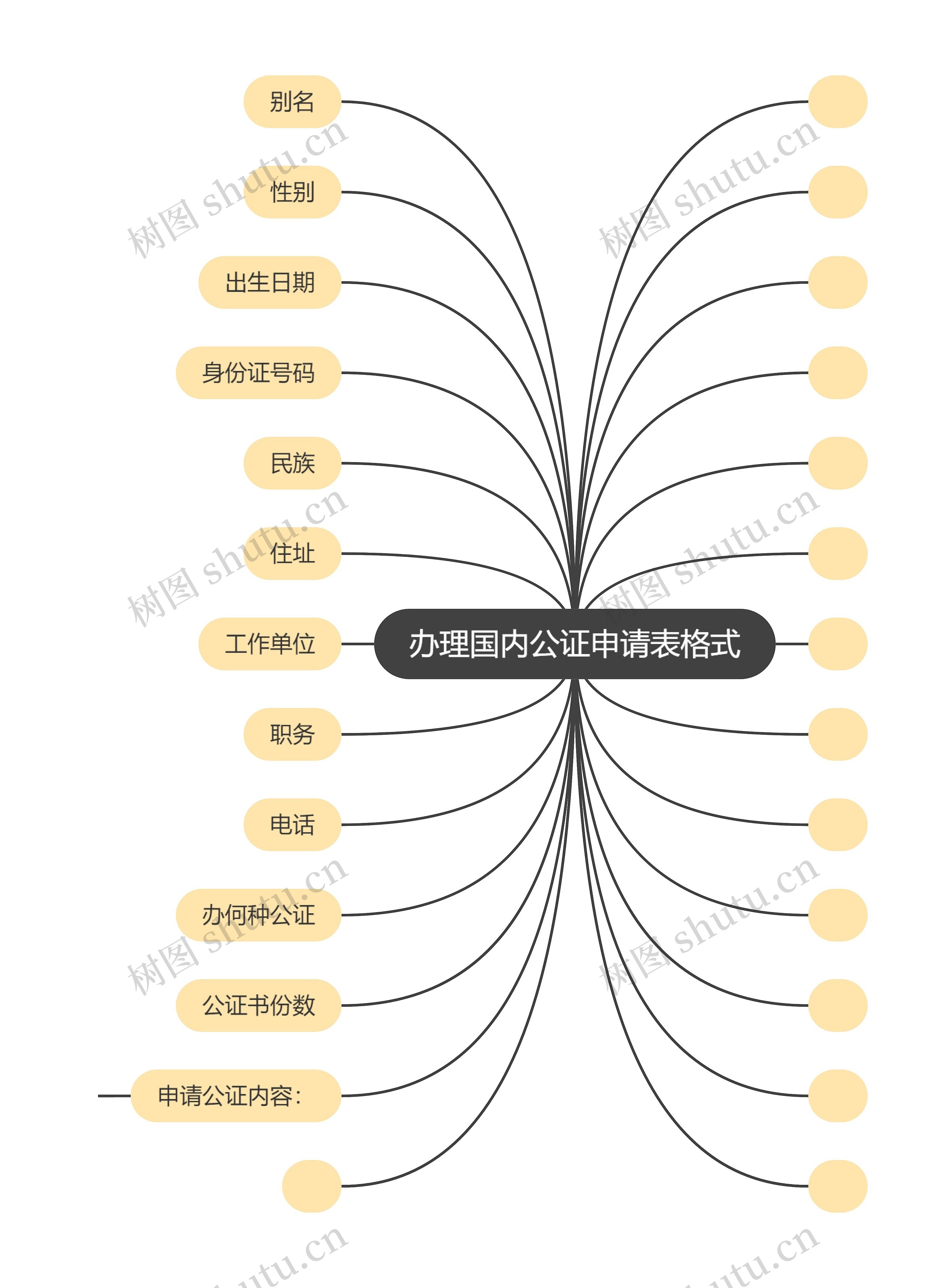 办理国内公证申请表格式