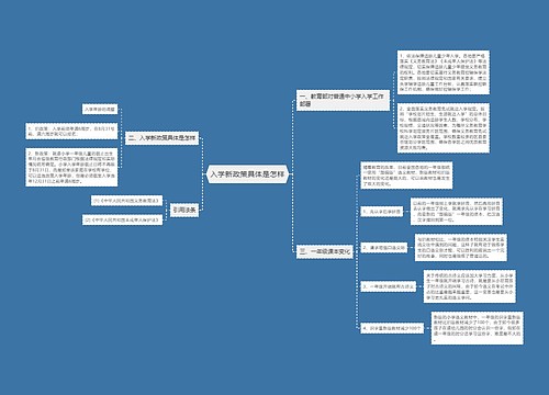 入学新政策具体是怎样